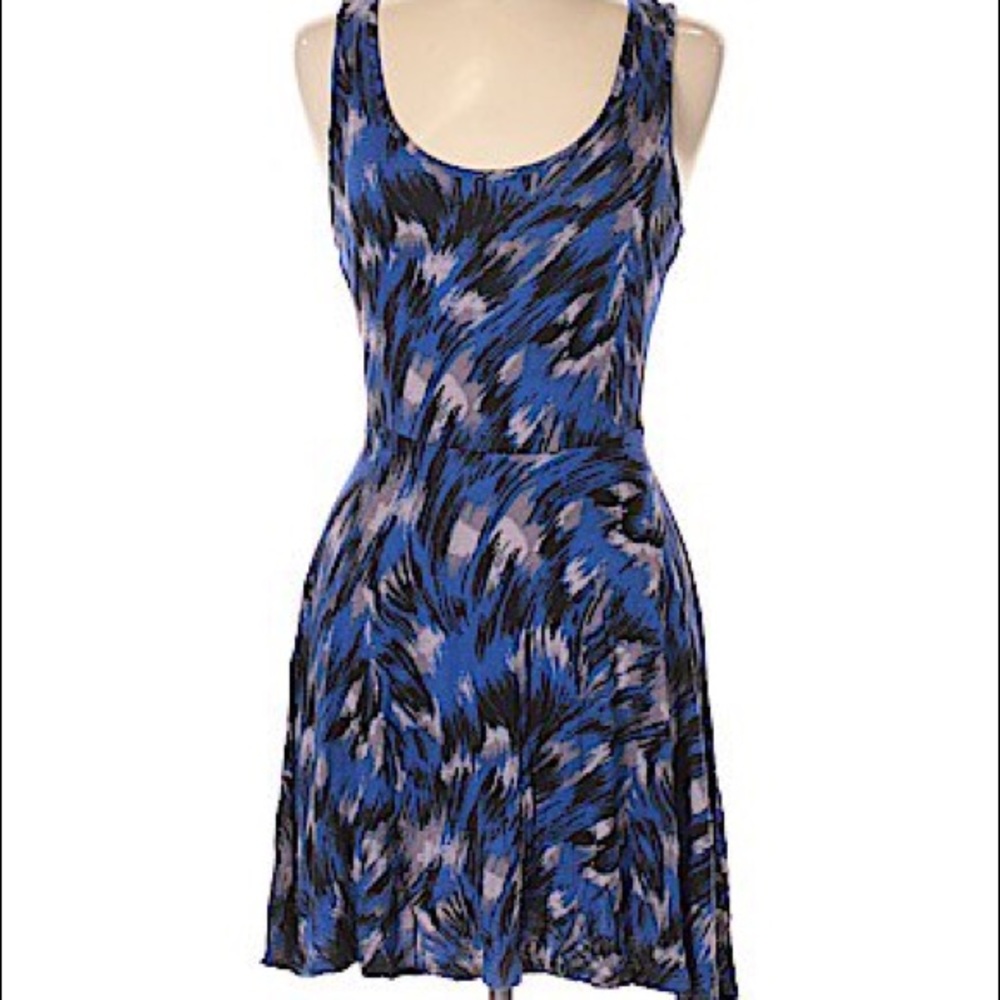 Blue printed Banana Lemon Dress